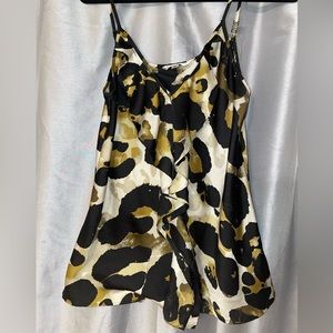 CAbi 174 Ingenue Animal Print Top Camisole Blouse in M